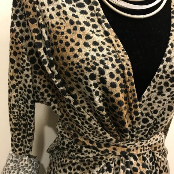 Leopard Print Women's Cardigan - Picture 2 of 2